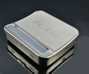 

AUTOMATIC CIGARETTE ROLLING MACHINE BOX TOBACCO TIN NEW REGULAR ZIGZ70mm