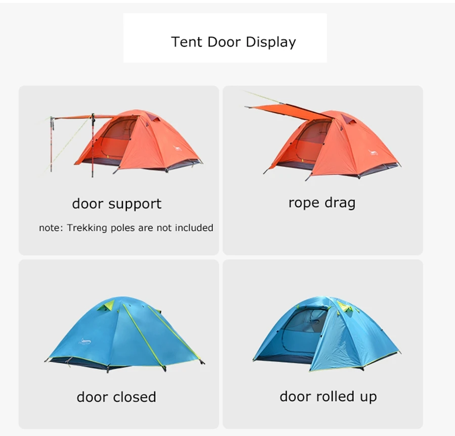 Пустыня& лиса 2-3 человек палатка для кемпинга, алюминиевая палка для путешествий на открытом воздухе двухслойная водонепроницаемая ветрозащитная легкая альпинистская палатка