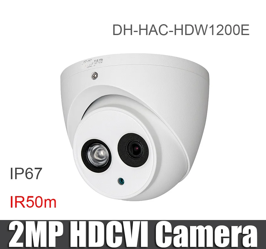 

Dahua 2MP HDCVI Camera DH-HAC-HDW1200E Dome Security Network Camera IP67 50m IR Range HAC-HDW1200E