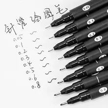 1 Pcs Sipa Zeichnung Stift Fineliner Ultra feine linie marker tinte schwarz 005 01 02 03 05 08 Mikron zeichnung stift art Marker set