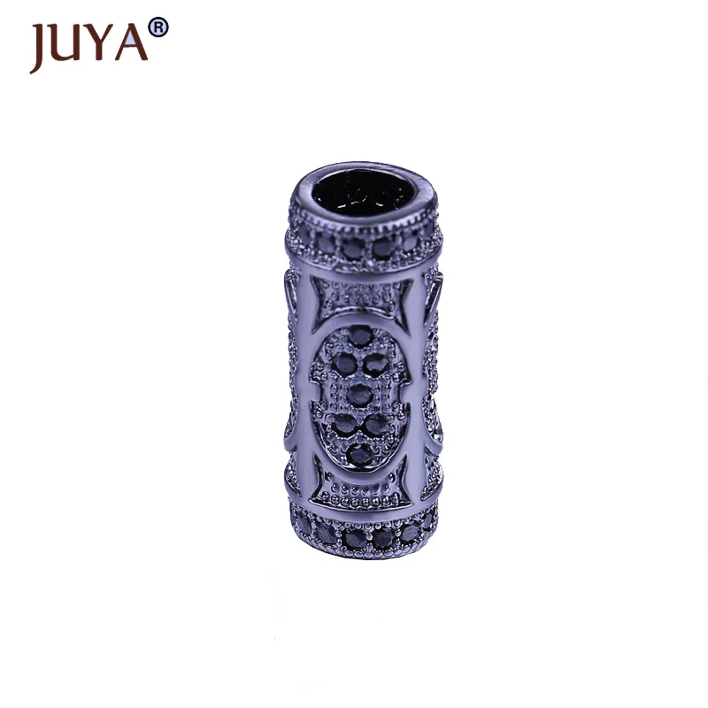 

Supplies For Jewelry Wholesale 8 style copper zirconia Spacer curved tube beads for hand made DIY jewelry Decorative accessories