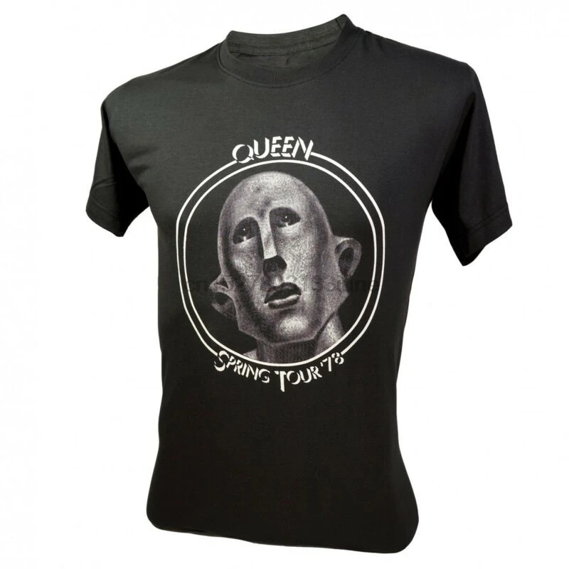 

Lectro Men's Queen Rock Band Spring Tour '78 T-Shirt V2 Dark Grey