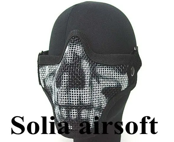 

Stalker Type Half Face Hard Metal Mesh Protector Mask Ghost