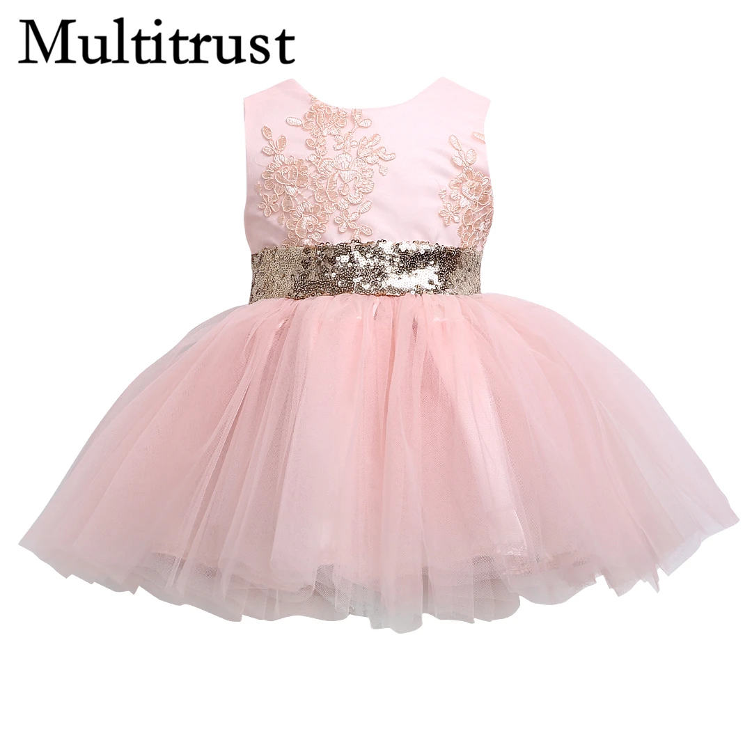 Citgeett Kids Baby Girl Sequins Bowknot Party Dresses Christmas Costume Wedding Bridesmaid Birthday Princess | Детская одежда и