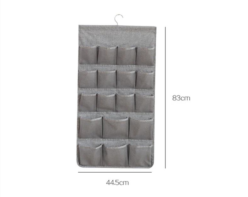 Underwear Bra Knickers Hanging Storage Bag For Wardrobe Quality 44.5*83cm 18 Grids Hanging Organizer 4 Colors Closet Organizer