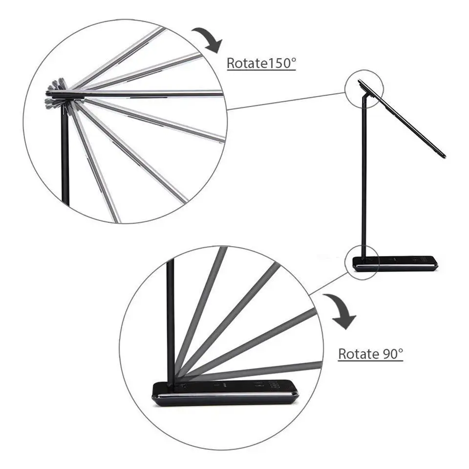 Светодиодная настольная лампа Qi с беспроводным зарядным устройством для samsung Galaxy S7 Edge, Настольная Светодиодная лампа с поддержкой Qi, беспроводное зарядное устройство