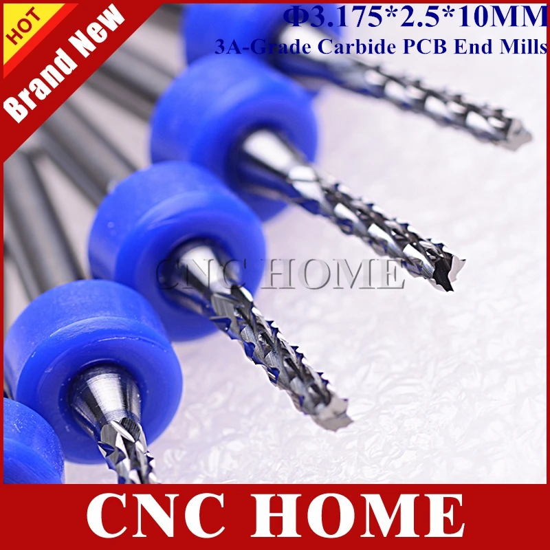 10 stuks 2.5mm Carbide PCB Frees Maïs Tanden Frees Micro CNC Router Bits voor telefoon