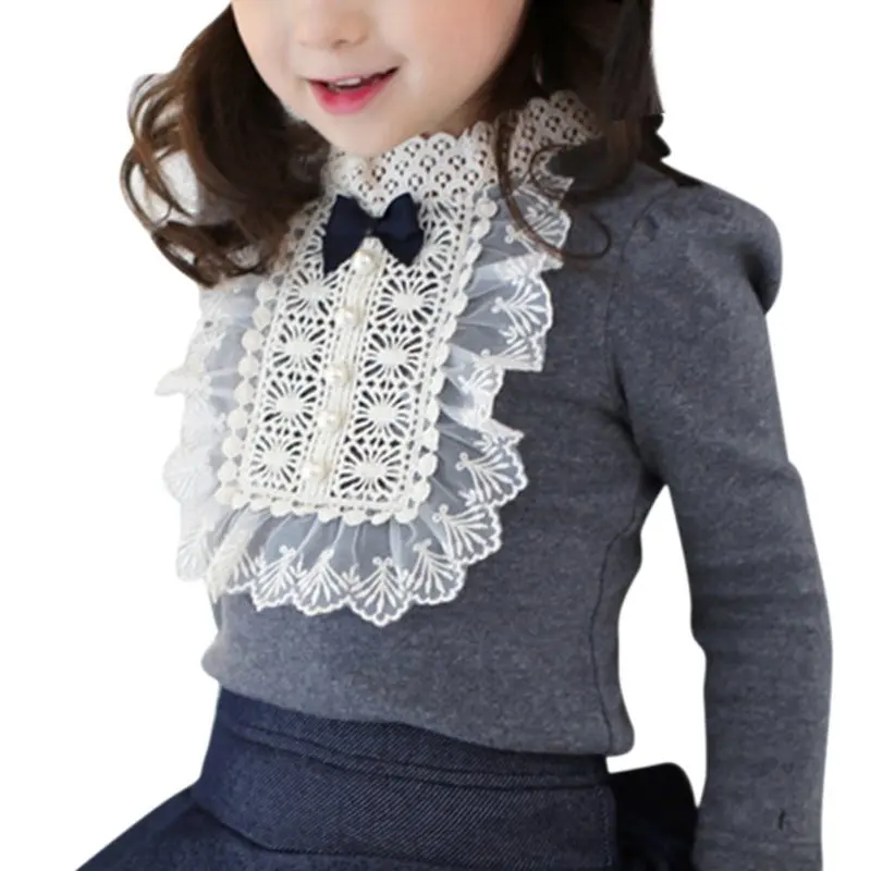

Toddler Girls Tshirt Baby Princess Bowknot T-shirt Baby Girls Tops Pullover Ruffles Long Sleeve Princess Tops Girls Clothes For Autumn Winter New Styl
