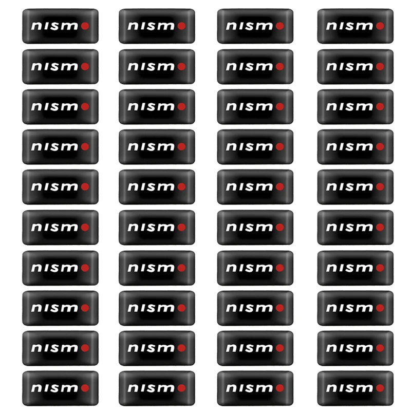 

Car Styling 40PCS NISMO Decorative Auto Car Stickers Emblem Badge Wheel Decal For Nissan Tiida Teana Skyline Juke X-trail Almera