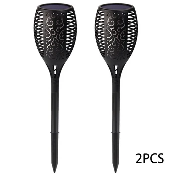 

2pcs Garden Lamp Solar Torch Light Outdoor Landscape Decoration 96 LED Waterproof Flickering Flame Garden Lawn Light #828