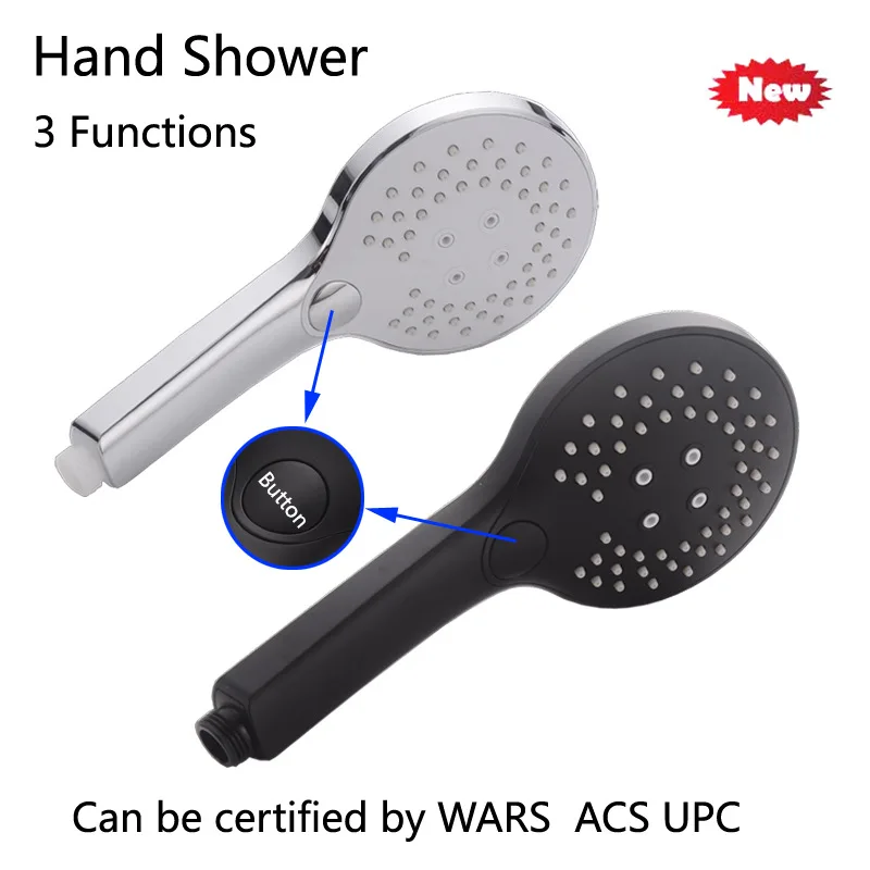 

Yooap Handheld shower Multifunctional new matte matte black electroplating pressurized water-saving shower head