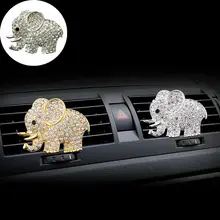 Роскошный автомобиль духи Кондиционер Выход освежитель Алмазный слон украшения