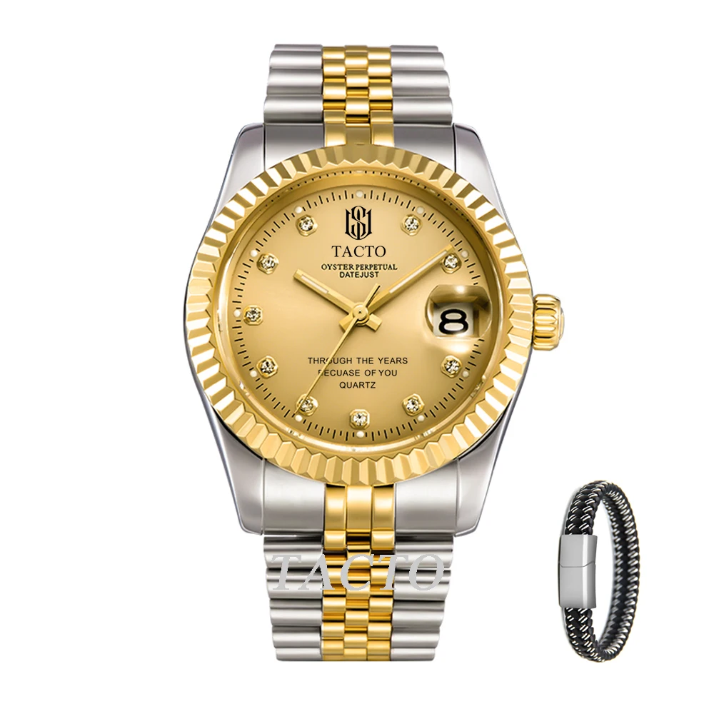 Часы наручные мужские кварцевые с большим циферблатом и бриллиантами|Кварцевые