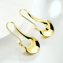 Women Luxury Gold Plating Drop Earrings for Women Hot Sale Trendy Fashion Jewelry Wedding Earrings Accessories цена Women Luxury Gold Plating Drop Earrings for Women Hot Sale Trendy Fashion Jewelry Wedding Earrings Accessories цены онлайн