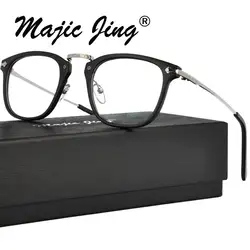 Магия Jing Пластик RX оптически рамки рецепт очки полный обод близорукость очки, очки для мужчин и женщин 2924