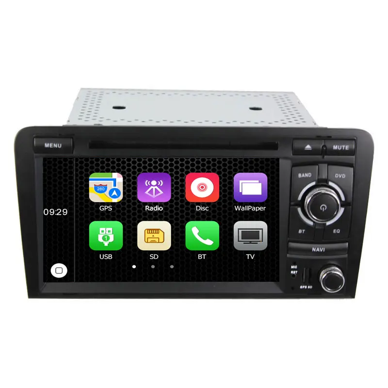 Два гама 7 дюймов машинный DVD проигрыватель для Audi/A3/S3 2003 2012 Canbus радио GPS Bluetooth