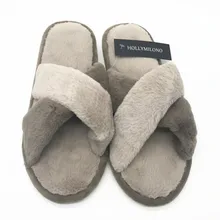 Зимние мужские домашние тапочки с перекрестной шнуровкой; хорошие плюшевые NON-SLIP с мехом; домашние тапочки для мужчин и подростков