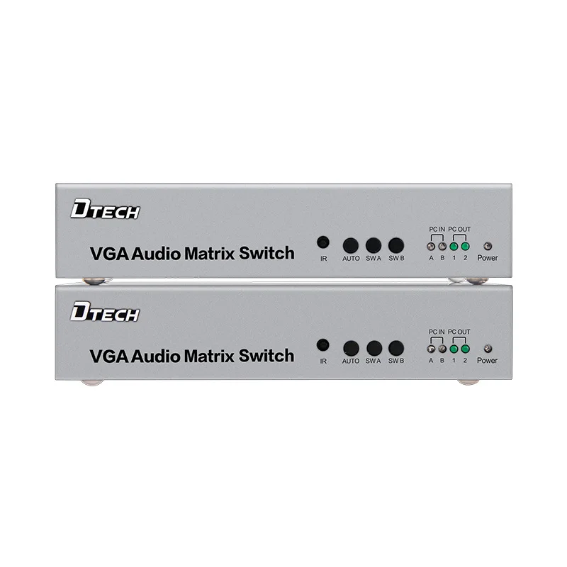 

DT-7027 VGA HD switcher two in two out VGA switcher with audio VGA switcher