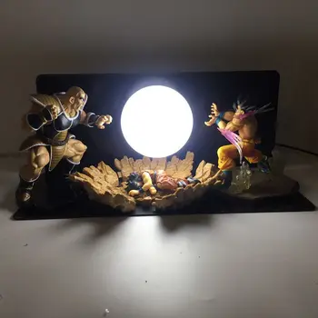 

New Dragon Ball Three-person Model Bombs Luminaria Led Night Light Holiday Gift Room Decorative Led Lamp In EU US Plug