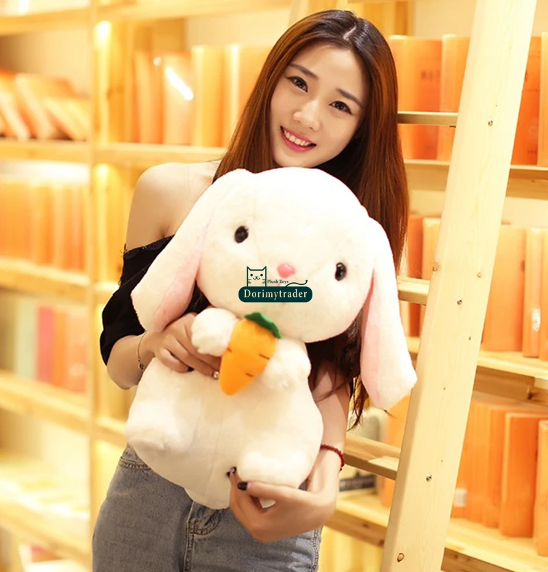 Dorimytrader Lovely 70cm Giant Soft Cartoon Bunny Stuffed Toy Pop Plush Anime Rabbit Doll Pillow Girl Gift 28inches DY61602 (17)