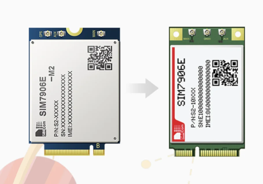SIMCOM SIM7906E Mini Pcie беспроводной модуль M.2 cat6 4G многодиапазонный M2M для связи с