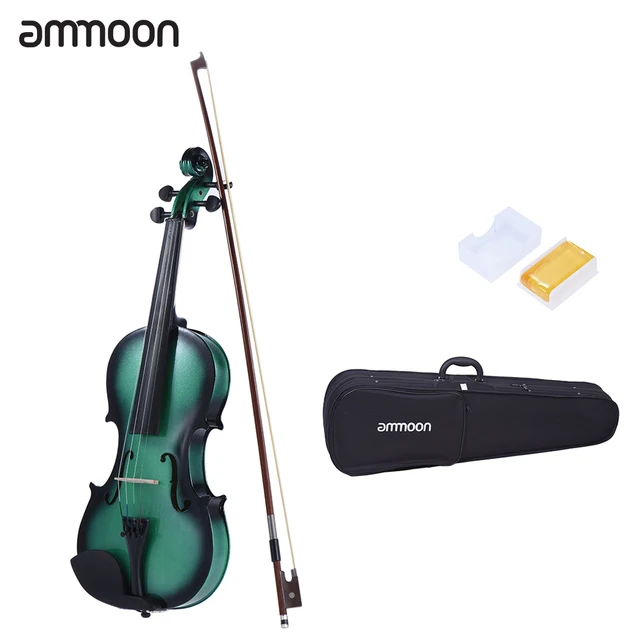 ammoon 1 2 size violin fiddle basswood violin maple scroll 1 2 size violin