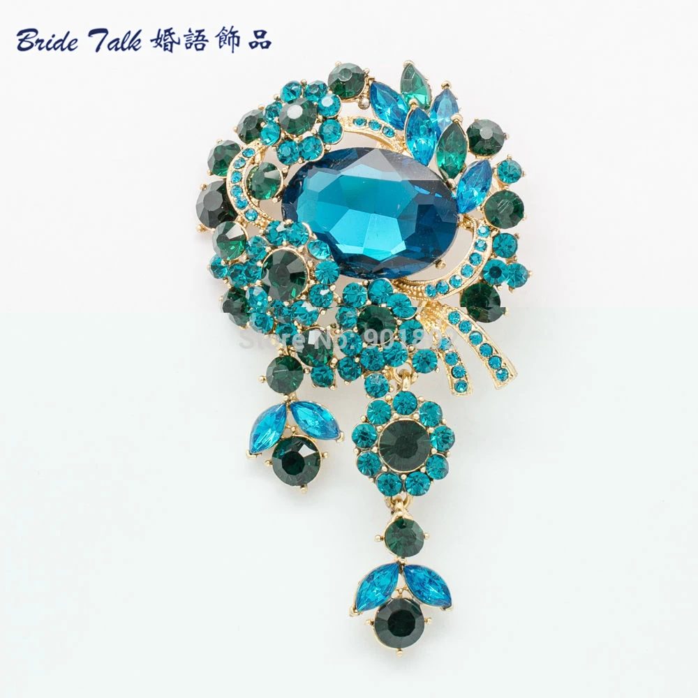 Женская Брошь с кристаллами 7 цветов 6537|brooches for women|bouquet broochpins women |