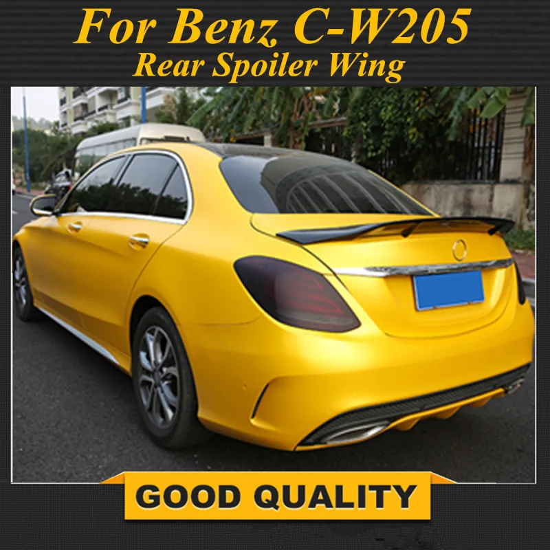 

C Class Carbon Fiber Rear Trunk Lid Spoiler Wing for Mercedes Benz W205 Sedan 4 Door Only 2015-2018 C63 AMG C200 C300 C400 C450