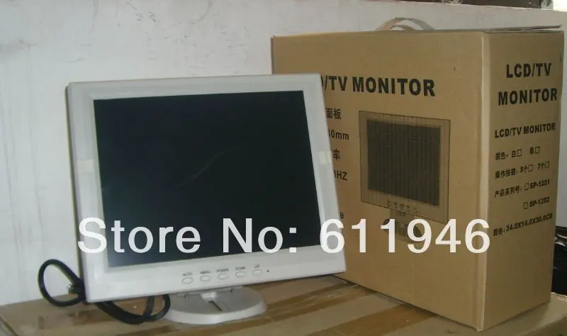 12-дюймовый цвет кассовых аппаратов ЖК-дисплей монитор pos с сенсорным экраном в сборе