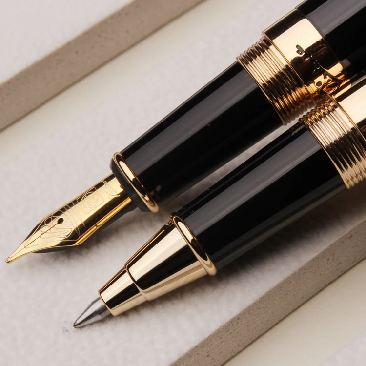 Picasso-Pimio-Luxury-Fountain-Pen-Rollerball-Pen-Notebook-Gift-Set-0-5mm-Gold-Clip-Black-Business(3)