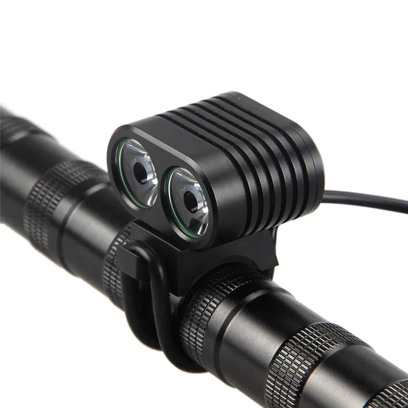 

1Set Cycling Bike Head Front Light Bicycle Light 7000Lumen 2x XM-L2 LED Cycling Front Bicycle Bike light Headlight Headlamp