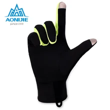 AONIJIE Outdoor Sports Gloves Men Women Warm Windproof Cycling Hiking Climbing Running Ski Full Finger Screen