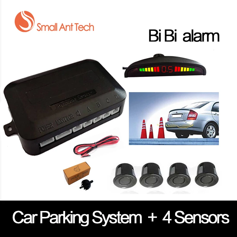 imágenes para Coche Universal LED Bi Bi Alarma Sensor de Sensor de Aparcamiento Con 4 Sensores de Coches Asistencia Inversa Monitor de Reserva Del Radar Detector Sistema imágenes para Coche Universal LED Bi Bi Alarma Sensor de Sensor de Aparcamiento Con 4 Sensores de Coches Asistencia Inversa Monitor de Reserva Del Radar Detector Sistema