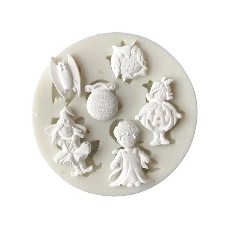 

Halloween Fondant Mould Silicone Ghost Owl 3D Mold Cake Chocolate DIY Decoration