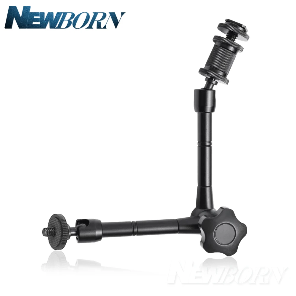 

11 " 1/4 Articulating magic arm Added Aluminum for mounting HDMI Monitor LED Light LCD Video Stabilizer Gopro mobile phone