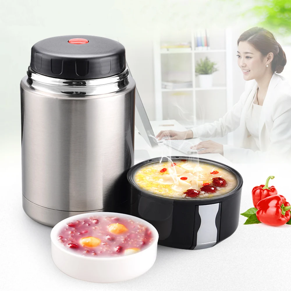 

304 Stainless Steel Double Vacuum Thermal Insulation Lunch Box Portable Leak-proof Bento Box Kids Picnic Food Storage Container