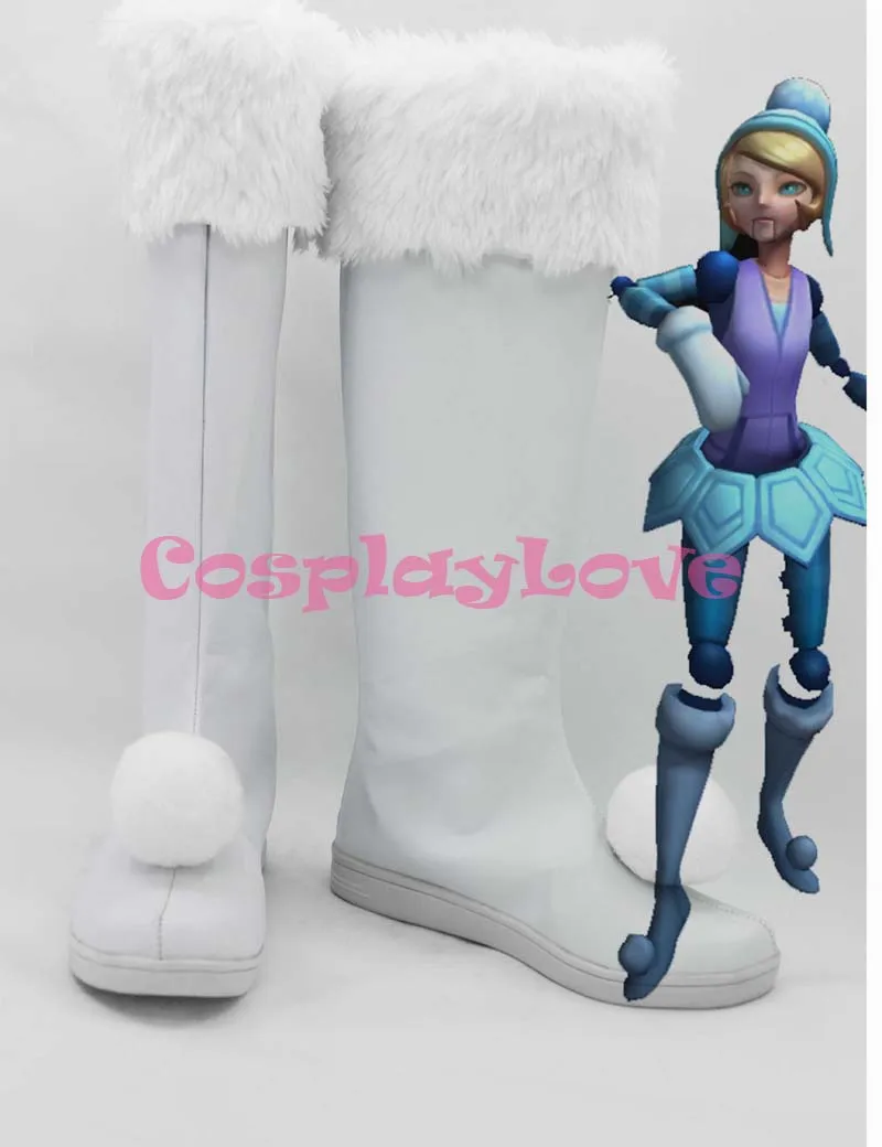 

Custom Made American Game LOL The Lady of Clockwork Oriana Cosplay Boots Shoes For Christmas Halloween Festival