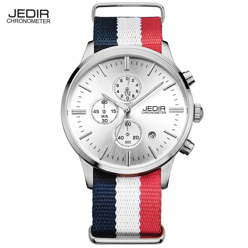 

JEDIR Men Chronograph Watch Men's Watch Clock Date Quartz Casual Sport Watch Men Wrist watch relogio masculino montre homme N80