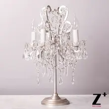 Классическая Стиль Французский дворец Стиль усадьба суд Кристалл Настольная лампа Кристалл Стекло Таблица