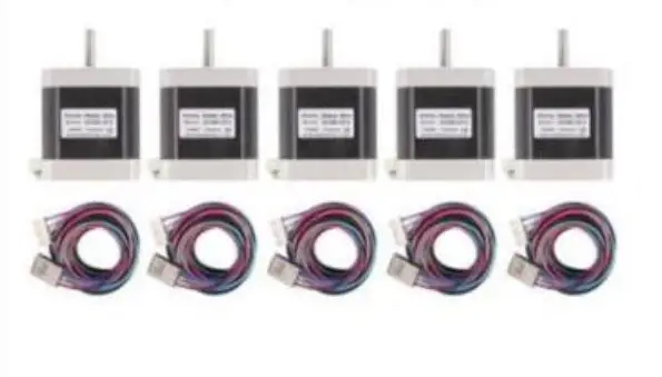 

5PCS Wantai 4-lead Nema17 Stepper Motor 42BYGHW609L20P1-X2 56oz-in 40mm 1.7A CE ROSH ISO CNC 3D Printer, Reprap,fast ship