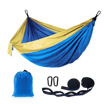 

New Customize Ultralight Printing Nylon Park Outdoor Double Camping 210T Parachute Hammock For Traveling Hiking