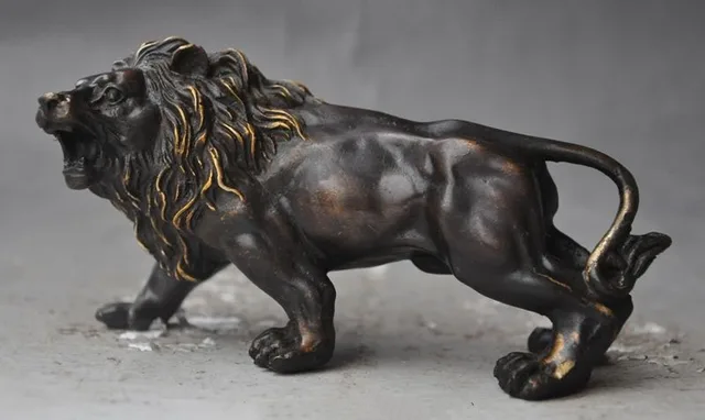 christmas chinese fengshui bronze copper roaring ferocity wild animals lion beast statue halloween - Halloween Statues christmas chinese fengshui bronze copper roaring ferocity wild animals lion beast statue halloween - Halloween Statues