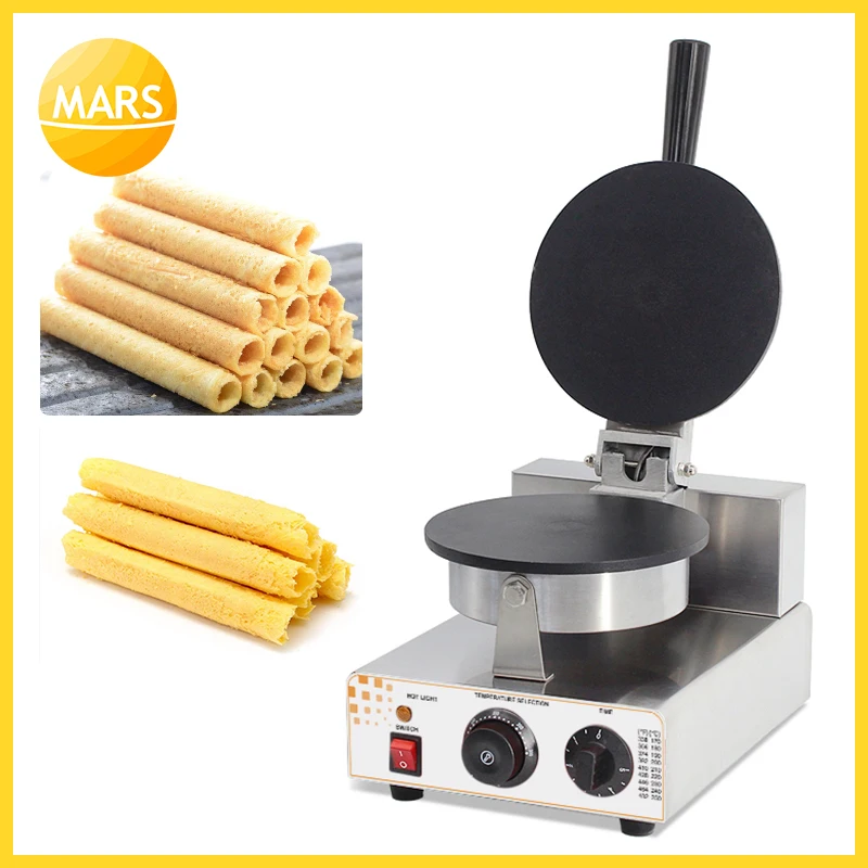 MARS Commercial Electric Round Egg Roll Waffles Pan Machine Crepe