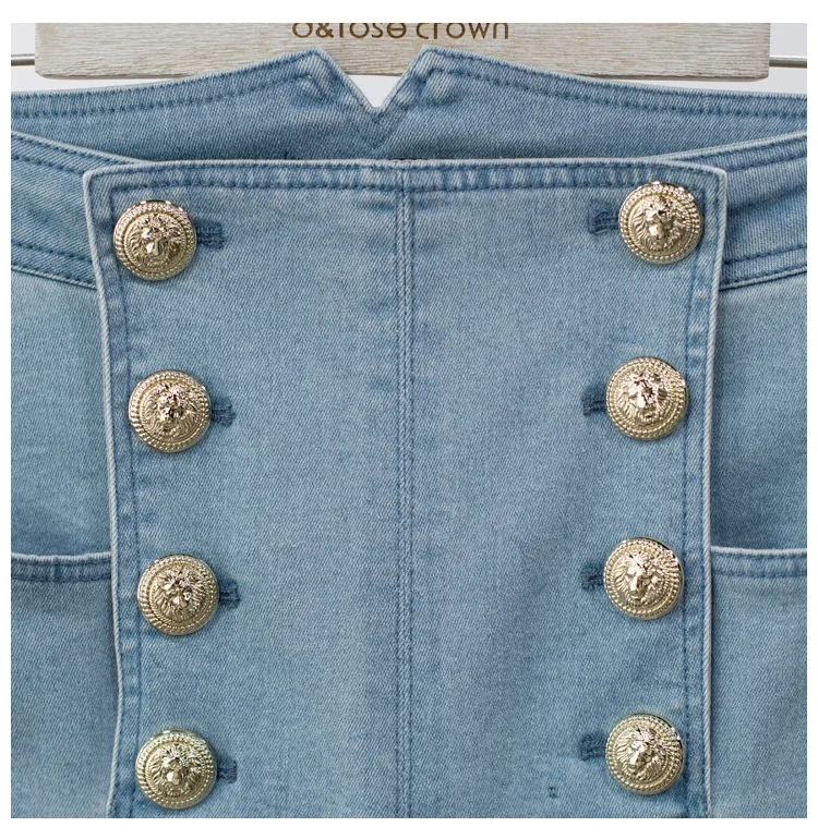 [LIVIVIO] эластичные синие джинсы с высокой талией, обтягивающие женские джинсы, женские джеггинсы, брюки, женская модная одежда в Корейском стиле, Новинка