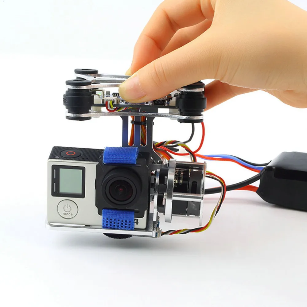 1pcs Super LightGopro CNC Brushless Camera Gimbal W/Motors And Controller 160G For DJI Phantom