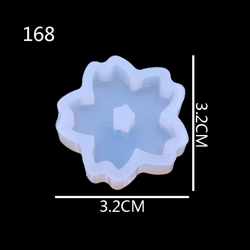 1 шт. Сакура Подвеска для изготовления «сделай сам» прозрачный УФ из эпоксидной смолы силиконовые комбинированные формы для DIY изготовления ювелирных изделий - Цвет: MJ-168
