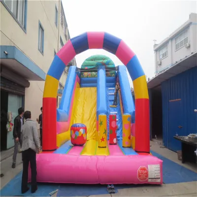 commercial inflatable font b bouncers b font inflatable slide playground with CE UL blower YLW 179