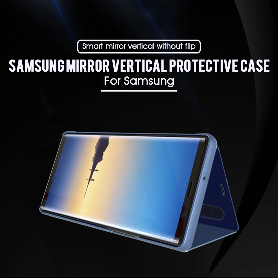Зеркальный флип-чехол для samsung Galaxy A3 A5 A7 A6 A7 плюс A10 A20 A30 A40 A50 A70 M10 M20 M30 Чехол, корпус