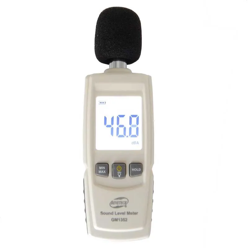 30-130dB цифровой измеритель уровня звука Тестер шума GM1352 in decibels ЖК-экран noisemeter с