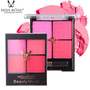 

4Colors/Box Sculpted Blush and Lash Overload Makeup Natural Look Brighten Blusher Face Care MISS ROSE